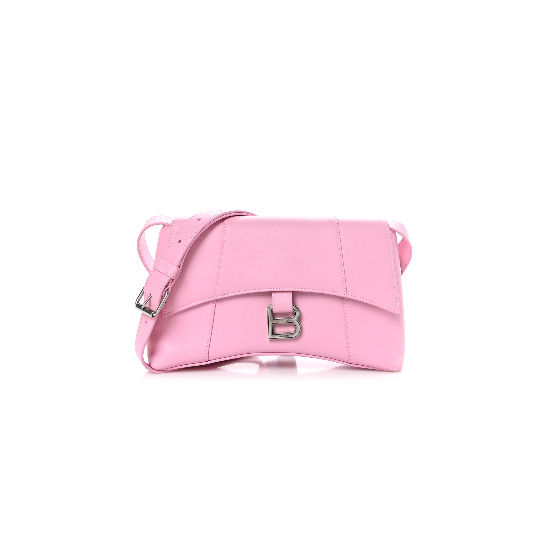 Ba*len*cia*ga small down town shoulder bag in pink 6164461sxhy1000 (25.4*16*8.4cm)
